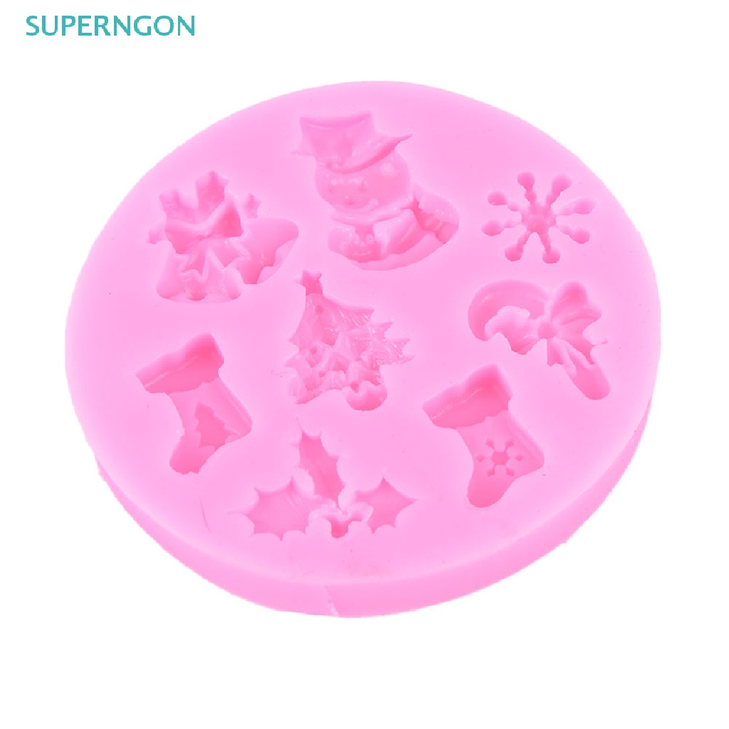 Khuôn Silicone Làm Bánh Hình Người Tuyết Giáng Sinh