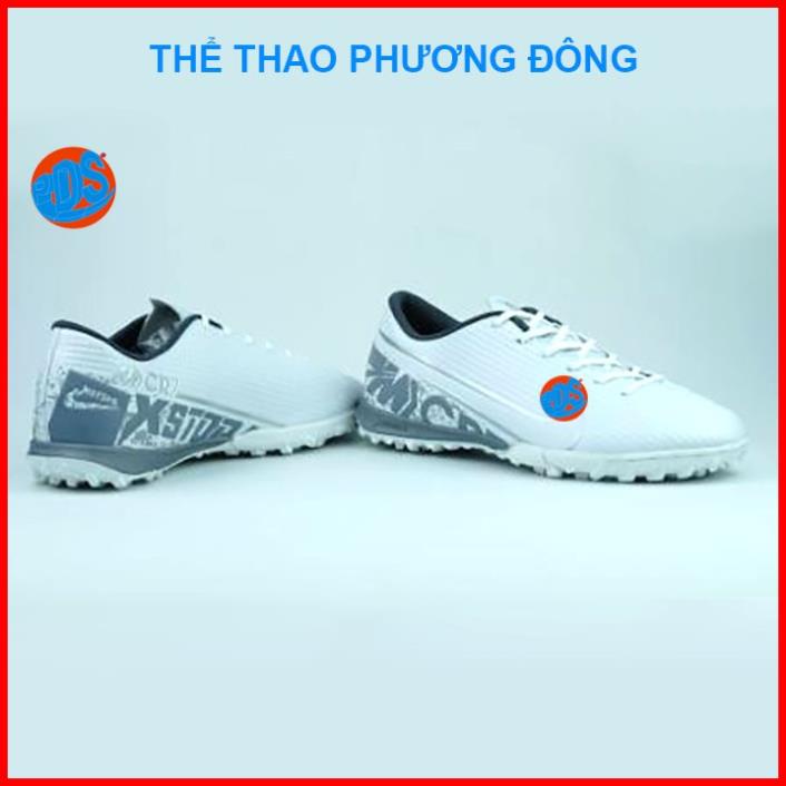 ❤️ Giày đá bóng giày đá banh sân cỏ nhân tạo MERCURI-X màu xanh chuối dạ quang, đã khâu mũi chắc chắn (Tặng kèm vớ)