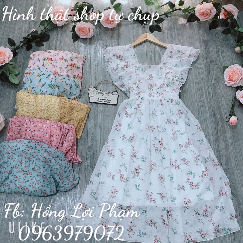 Đầm cánh tiên hoa nhí 2 tầng cánh tiên (hình thật+video) | BigBuy360 - bigbuy360.vn