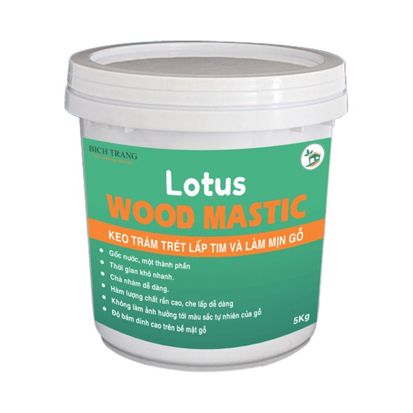 BỘT BẢ LẮP TIM GỖ - XỬ LÝ/LÀM PHẲNG CẠNH GỖ - WOOD MASTIC (5kg/hủ)