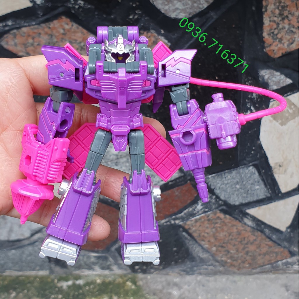 Robot biến hình màu tím nhiều bước Transformer - Hasbro (Mỹ)