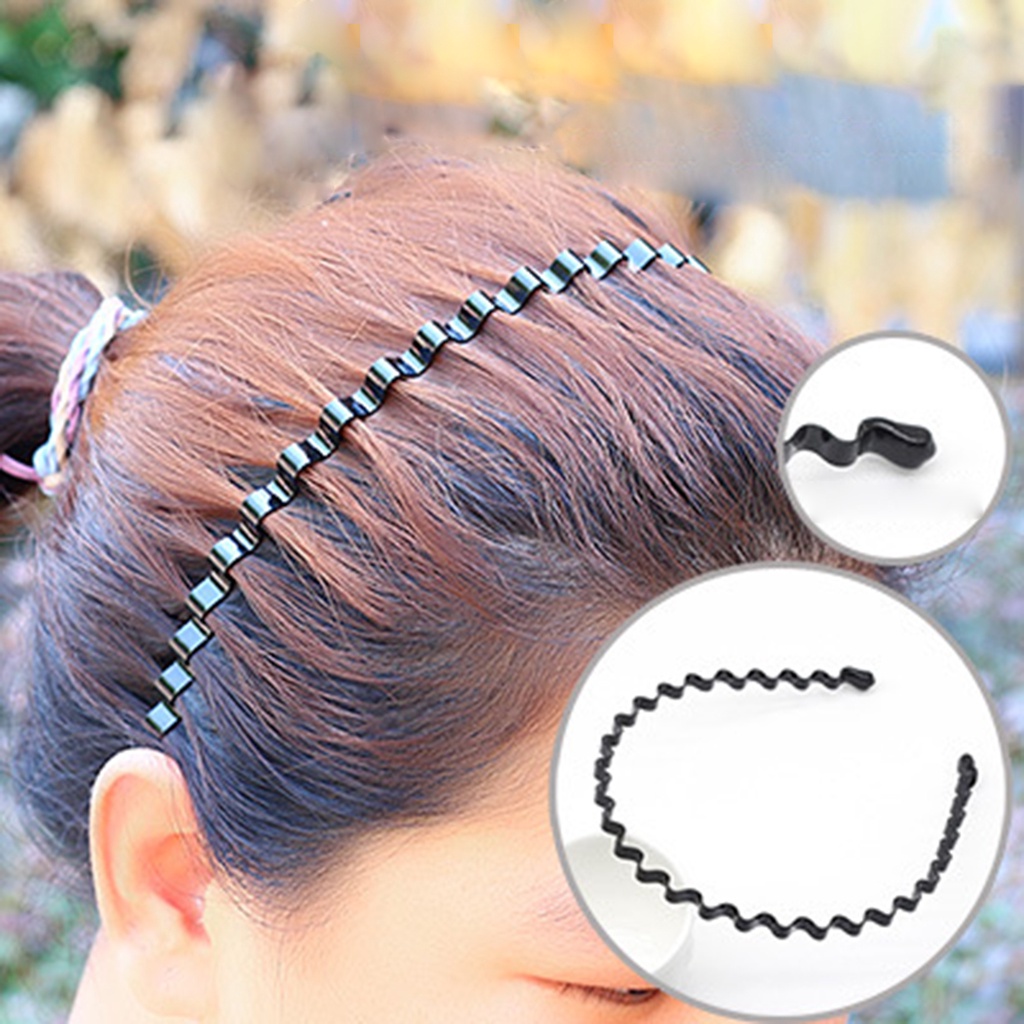 Băng Đô Cài Tóc Bằng Kim Loại Có Thể Điều Chỉnh Dành Cho Nam Nữ