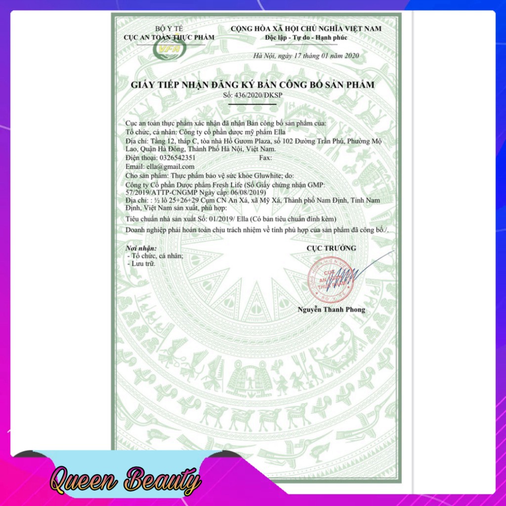 Sủi Trắng Da Gluwhite - Hỗ Trợ Làm Đẹp Da, Giảm Thâm, Mờ Nám, Bảo Vệ Da | Thế Giới Skin Care