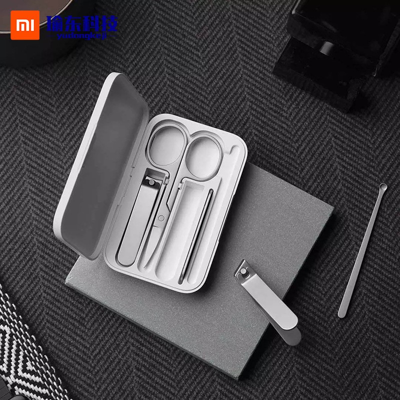 Bộ cắt móng tay xiaomi 5 món théo 304 chống rỉ sét - Bộ mắt móng tay thép mijia