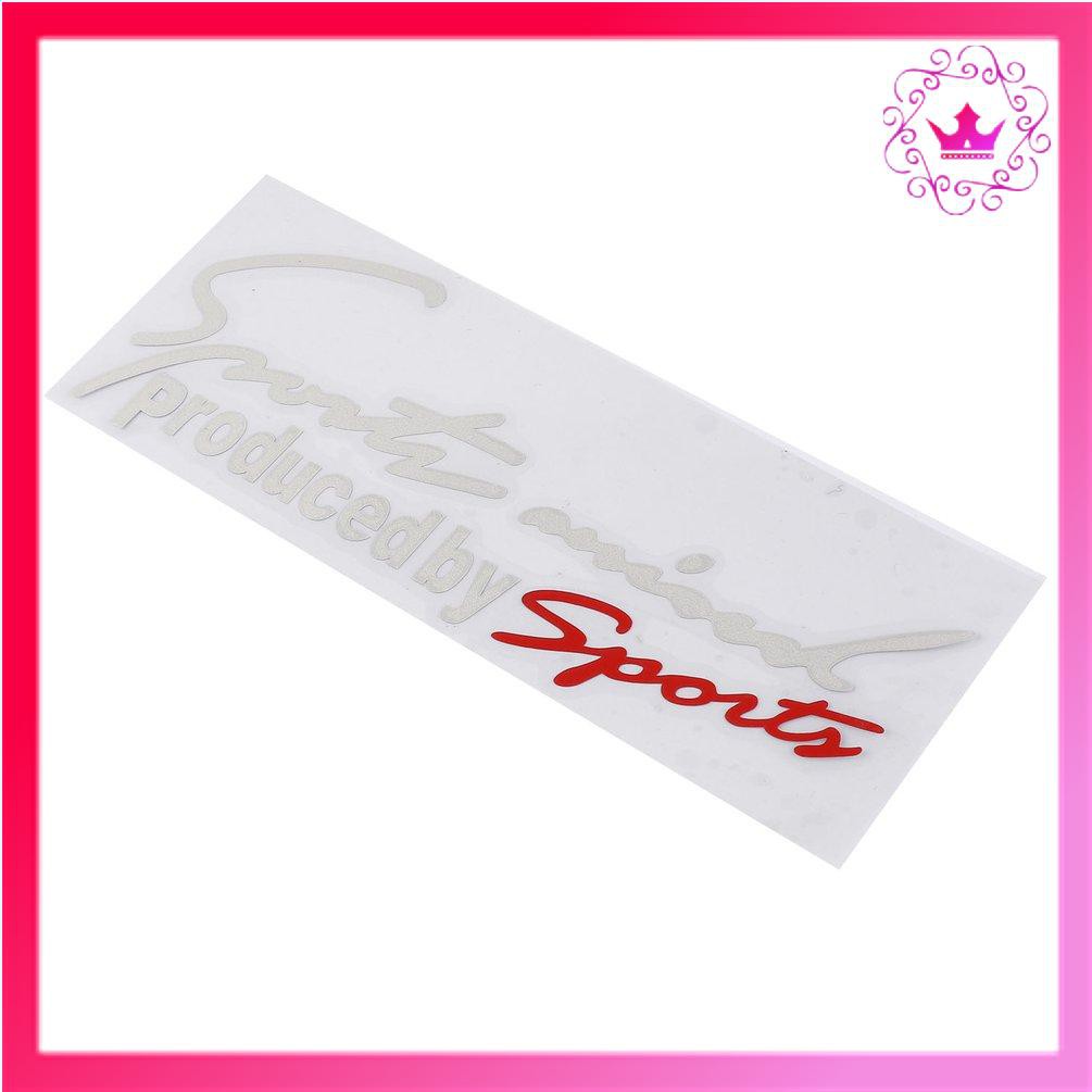 Sticker Sports phản quang dán trang trí xe hơi