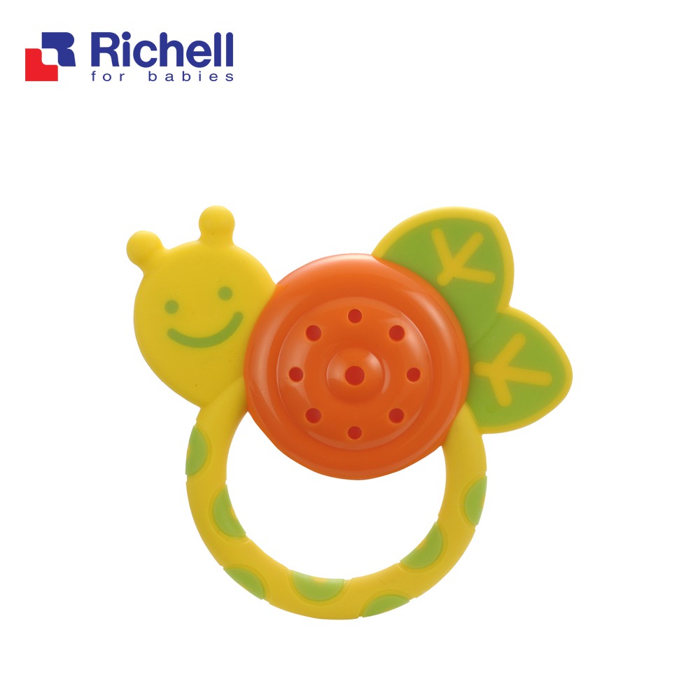 Gặm nướu xúc xắc ốc sên Richell của Nhật Bản - Chính hãng RC93752