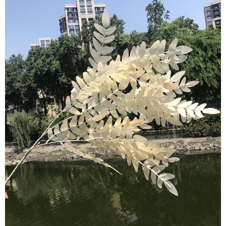 Cành lá điểm, Ô liu, Bạch đàn giả dài 90cm , hàng NK