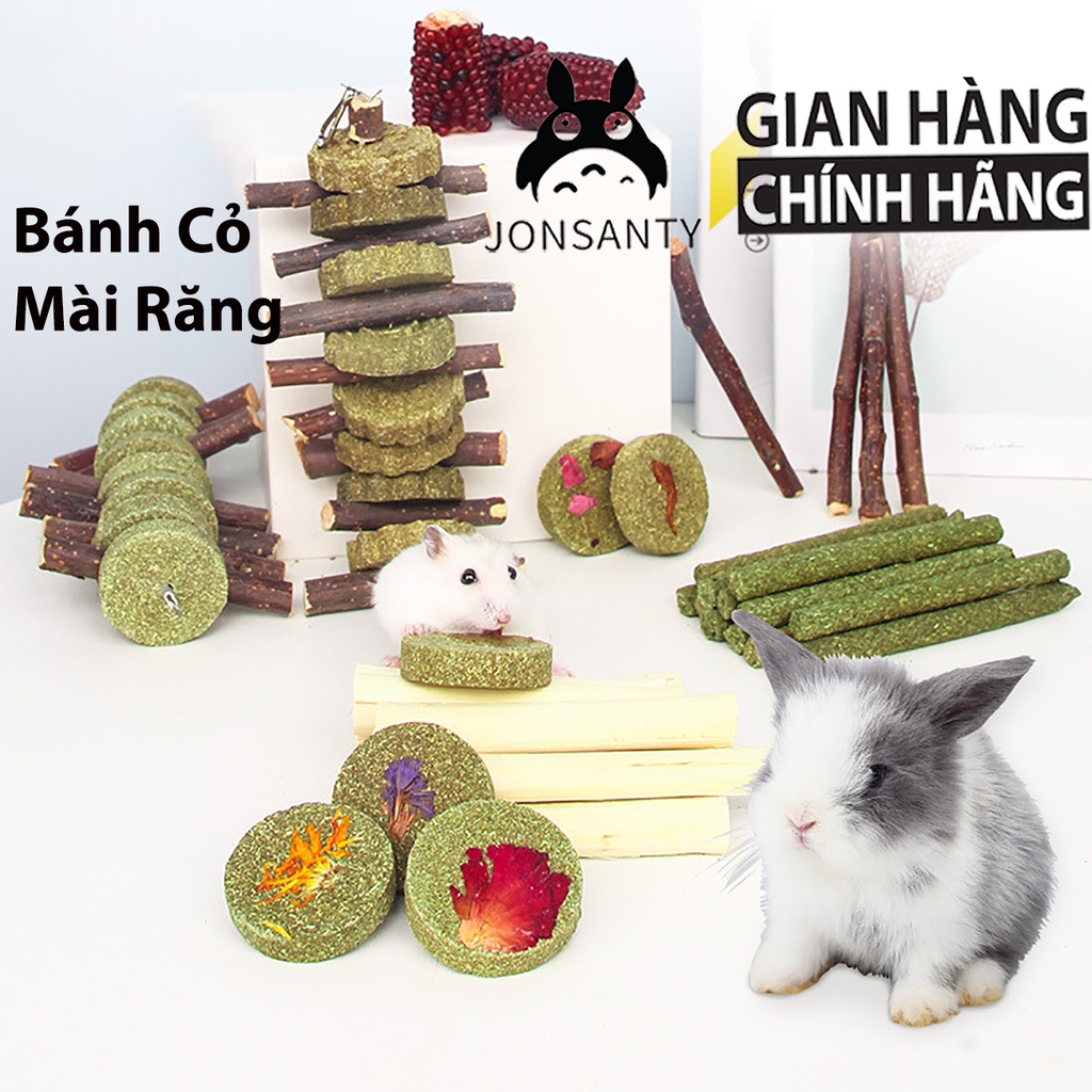 Bánh cỏ mài răng chuột hamster, thỏ hộp lớn hãng JONSANTY