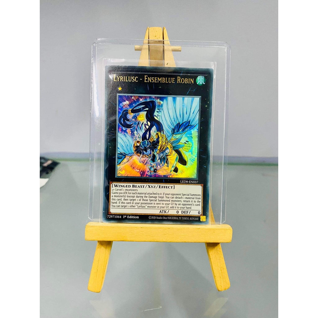 [ Dưa Hấu Yugioh ] Lá bài thẻ bài Lyrilusc - Ensemblue Robin – Ultra Rare - Tặng bọc bài nhựa bảo quản