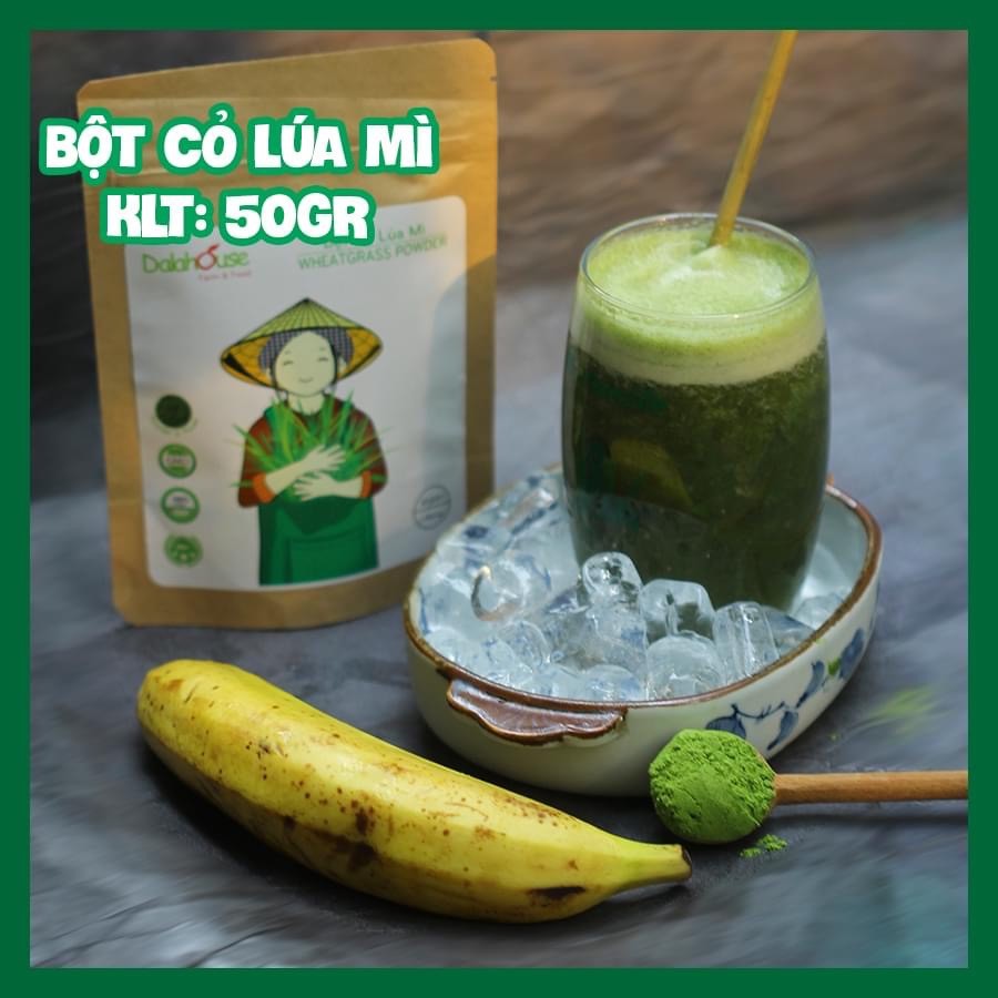 Bột cỏ lúa mì dalahouse - nguyên chất 100% date 2021