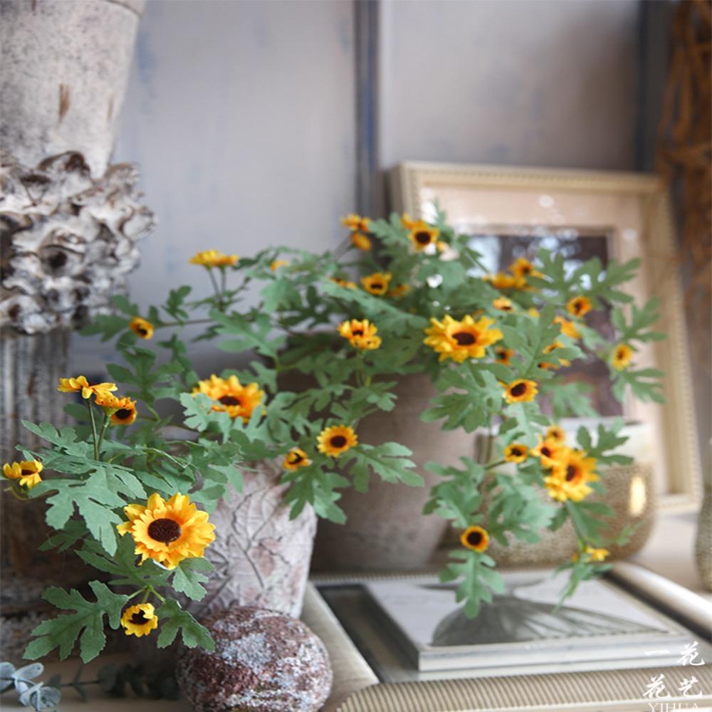 Dây Hoa Hướng Dương Nhân Tạo Bằng Lụa Dùng Trang Trí Tiệc