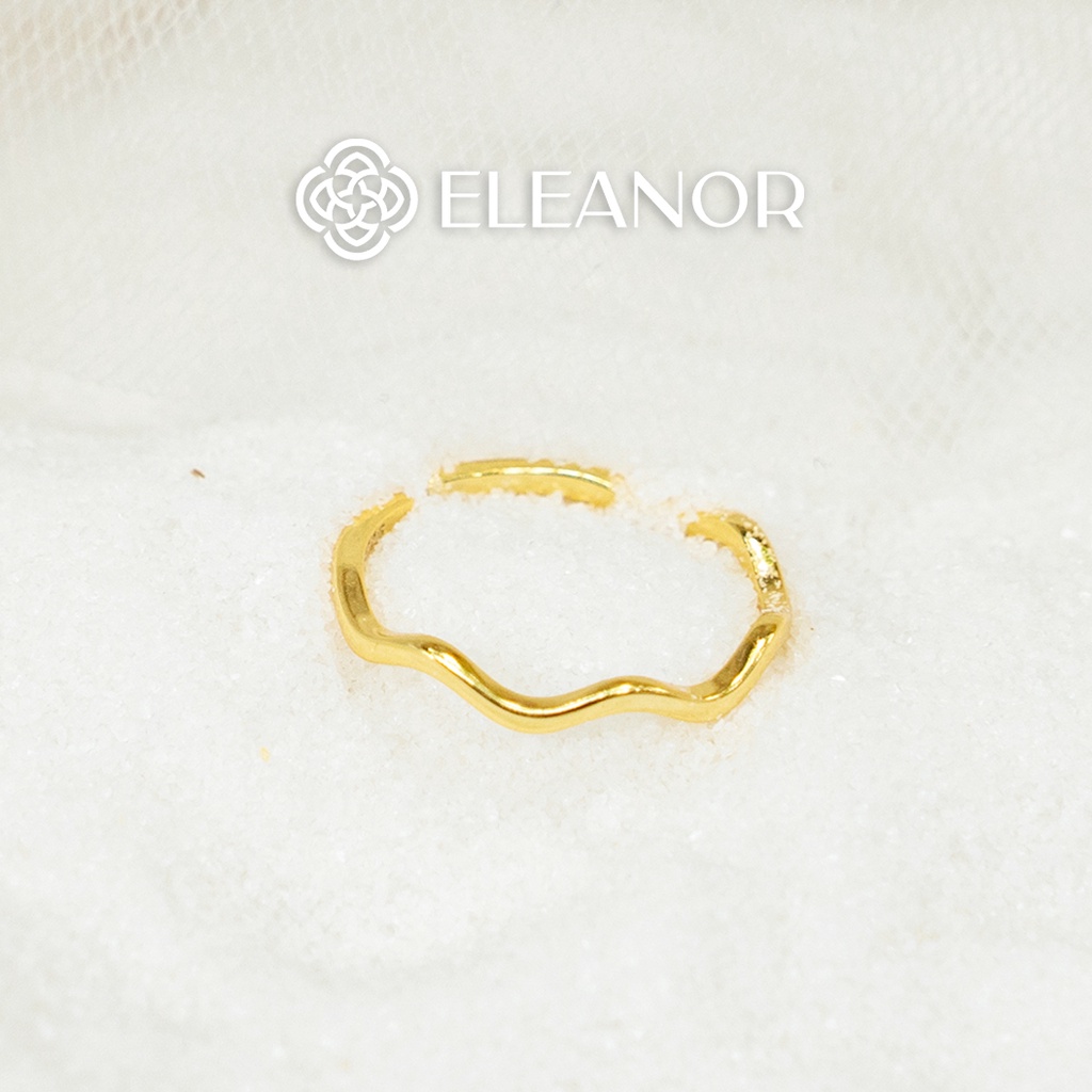 Nhẫn Nữ Eleanor Bạc 925 Cao Cấp Mạ Vàng 14K Basic, Retro