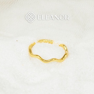 Nhẫn nữ eleanor bạc 925 cao cấp mạ vàng 14k basic, retro