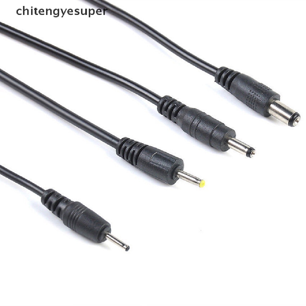 Chitengyesuper USB Port to 2.5 3.5 4.0 5.5mm 5V DC Barrel Jack Power Cable Cord Connector Black CGS
