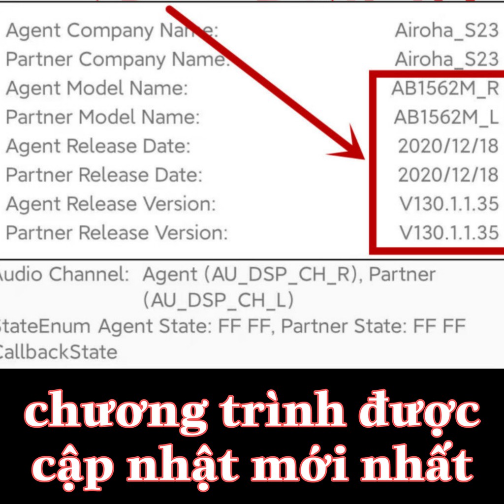 Tai Nghe TWS Ap2 HỔ VẰN 1562M Check Imei Setting - Check Imei Setting Vi Trình 3A283 - Pin 5H Liên Tục Mỗi Tai