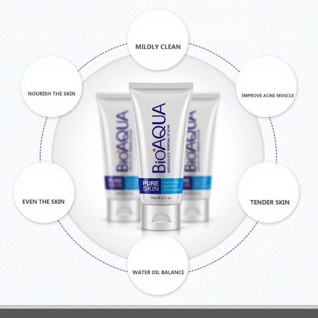 [RẺ VÔ ĐỊCH] Sữa rửa mặt mụn Bioqua 100g | BigBuy360 - bigbuy360.vn