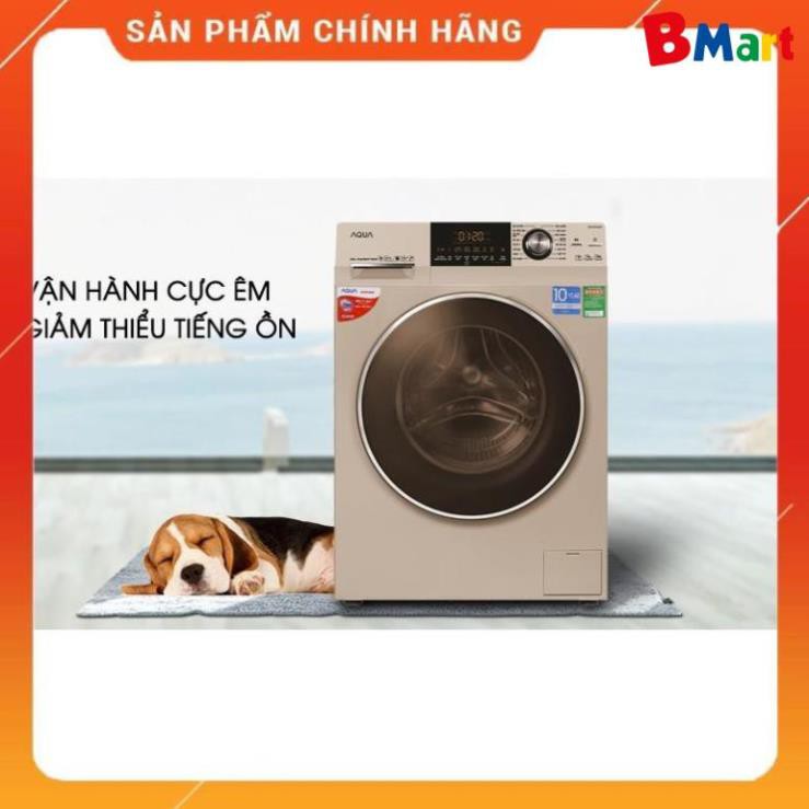 [ VẬN CHUYỂN MIỄN PHÍ KHU VỰC HÀ NỘI ] Máy giặt Aqua cửa ngang 8.5 kg màu vàng kim AQD-DD850A.N - [ Bmart247 ]  - BM