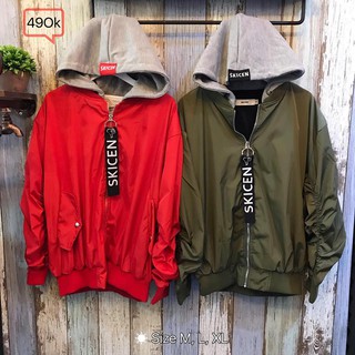 [Yeah1Shop] Áo khoác bomber dù 01 (M, L,XL)