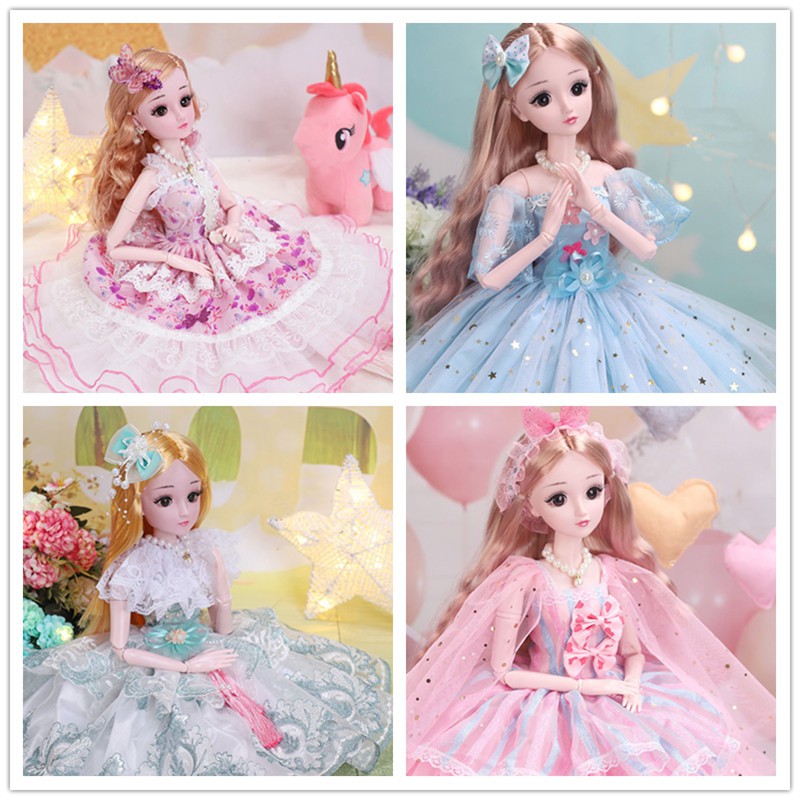 60CM Barbie Doll Gift Set for girls Princess Barbie With Beautiful Dress