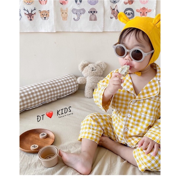 Bộ Pijama xốp đũi cho bé trai và gái từ 7-20kg