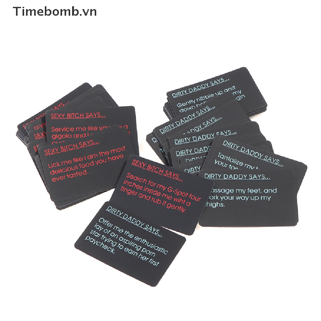 Bộ 108 Thẻ Bài Trò Chơi Risque Vui Nhộn Trang Trí Phòng Ngủ