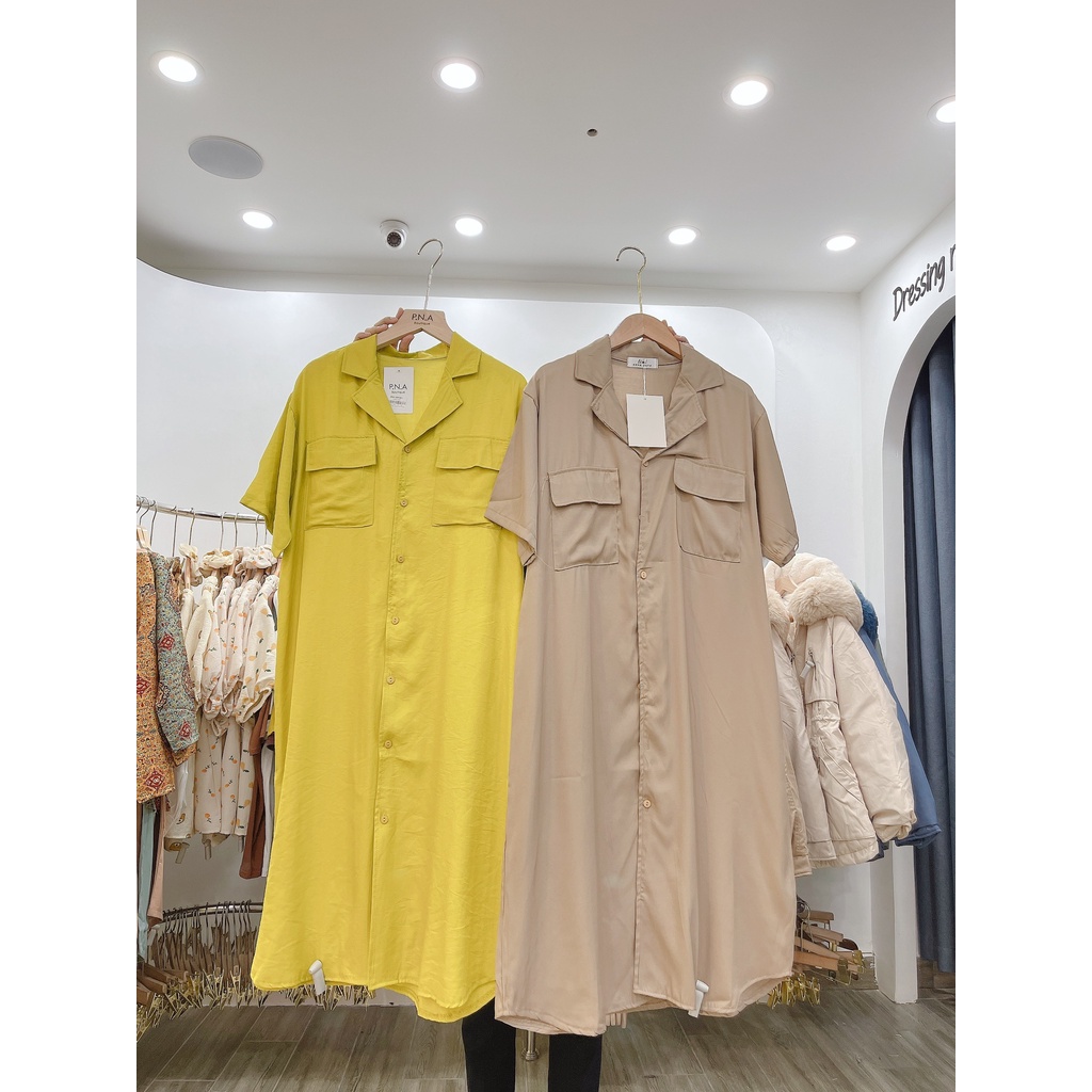 Váy sơ mi cổ vest