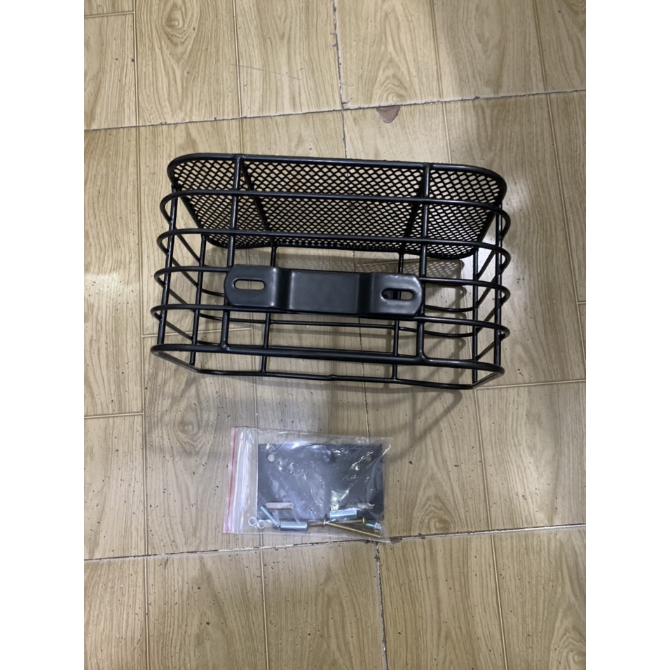 Rổ trước xe SCOOPY màu đen kiểu sọc