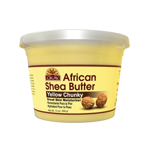 Bơ Shea butter organic vàng nguyên chất African OKAY 368g USA