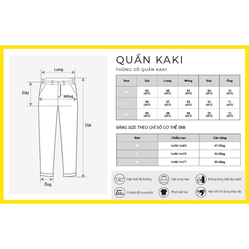 Quần kaki nam đơn giản trẻ trung quần kaki nam mềm mại- DOY.KOY