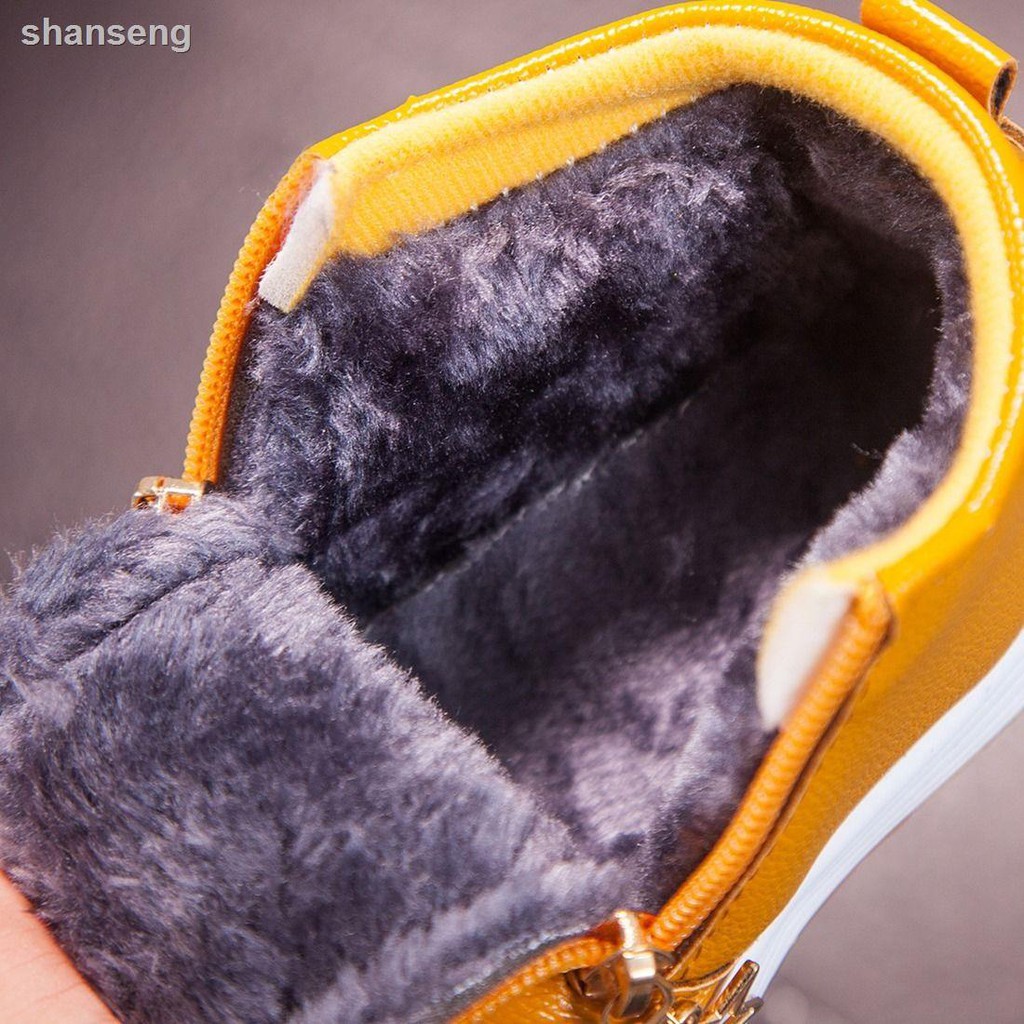 VEET Giày Thể Thao Lót Cotton Phối Khóa Kéo Giữ Ấm Mùa Đông Phong Cách Trung Hoa Cho Bé