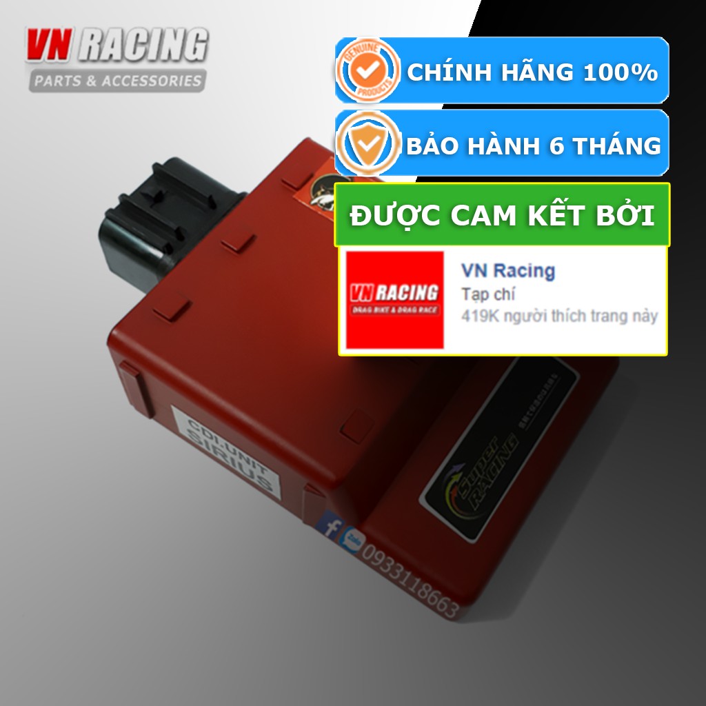 IC độ Shark mở tua xe Sirius 110