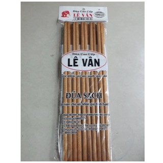 ĐŨA GỖ LÊ VÂN 1 BỊCH 10 ĐÔI VÀNG SÁNG