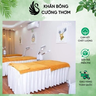 Ga giường vải thun ⚡ GIÁ SỐC ⚡ Ga giường Spa, giường gội, nối mi chất vải thun đẹp nhiều màu, dày dặn, đường may tỉ mỉ