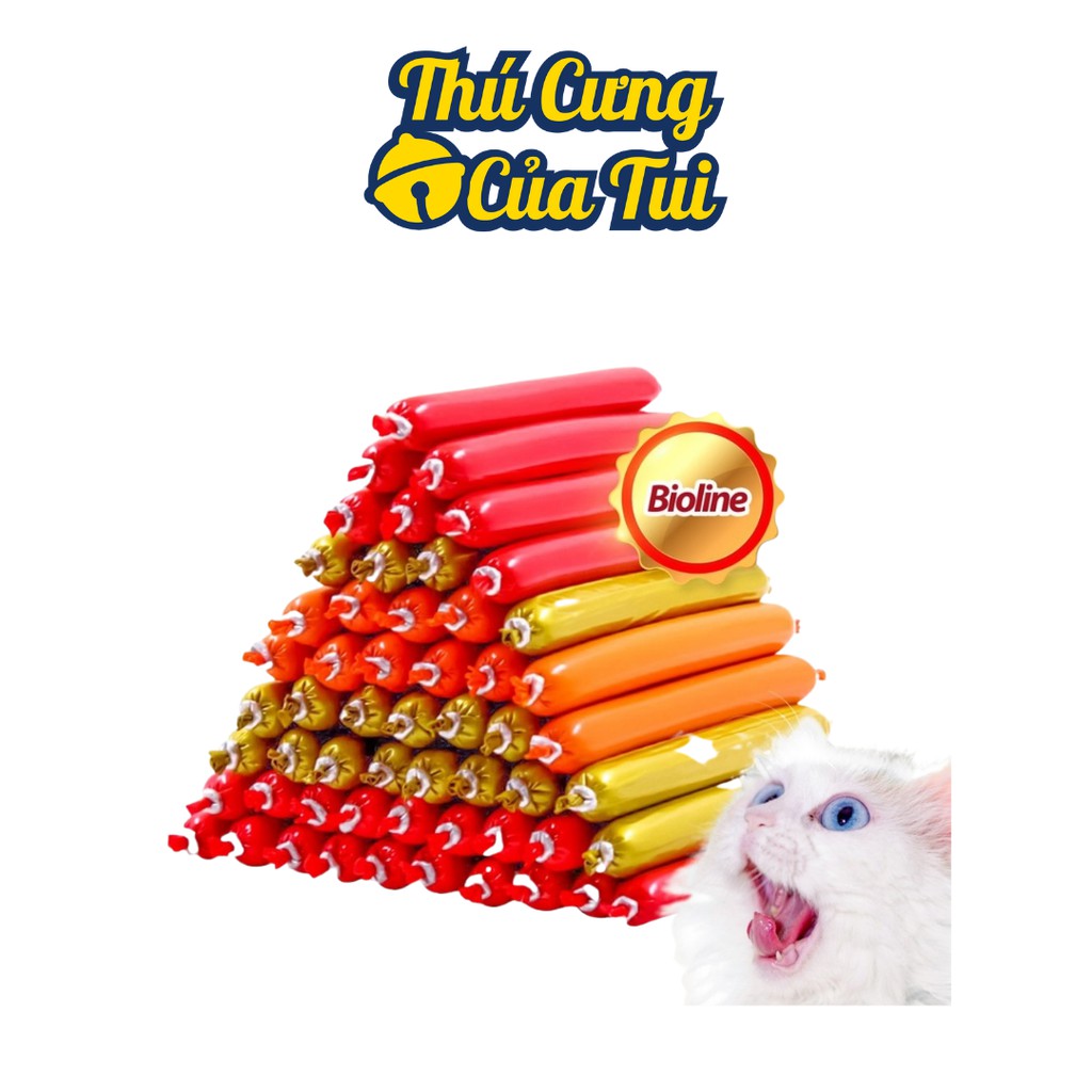 Xúc Xích Cho Chó Mèo Hamster Thú Cưng Dinh Dưỡng Giàu Vitamin, Đạm Bioline - Thú Cưng Của Tui