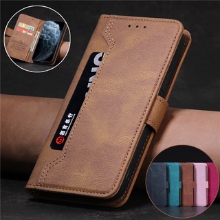 Sang Trọng Bao Da Điện Thoại Nắp Gập Từ Tính Có Ngăn Đựng Thẻ Cho Xiaomi Poco M3 Pro 11 Lite Redmi Note 10 Pro 10t 10s 9t Ốp
