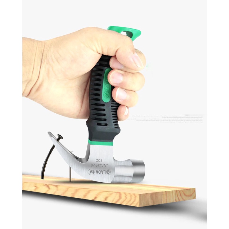 Búa Nhổ Đinh Mini LAOA LA712408 Có Khe Để Giữ Đinh, Chất Liệu Thép Cacbon Có Độ Bền Cao