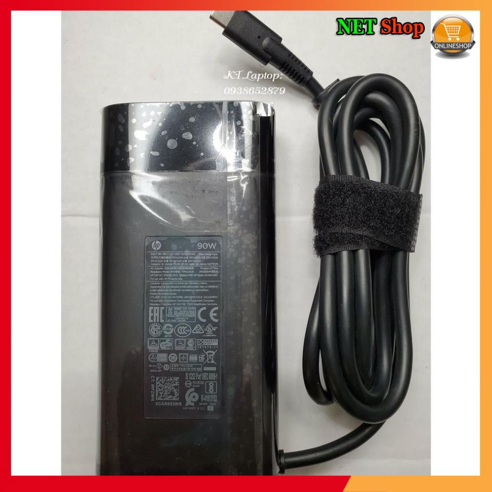 ⚡ Sạc ADAPTER HP 20V-4.5A ,5V-3A,12V-5A,15V-5A (90W) Type C NEW Chính hãng Spectre X360 15-Bl090nz 15t-Bl000