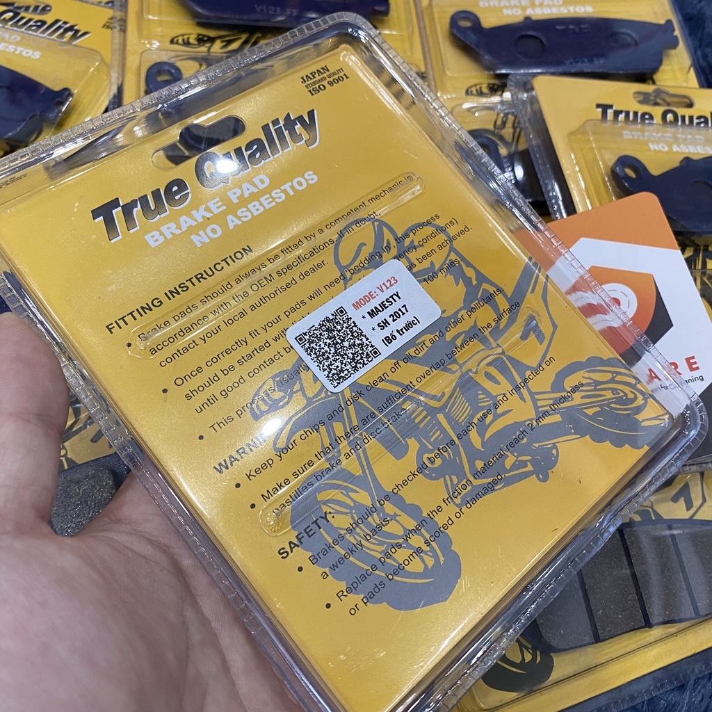 (Má Phanh) Bố Thắng Trước SH 2017 Majesty True Quality V123