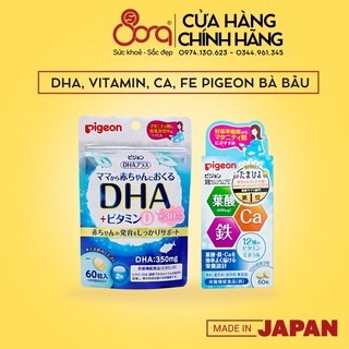 Viên uống DHA, Vitamin D Pigeon Nhật Bản cho bà bầu 60 viên 30 ngày