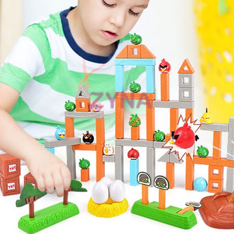 Bộ Đồ Chơi Lắp Ráp Hình Angry Birds 3D Cho Trẻ Em
