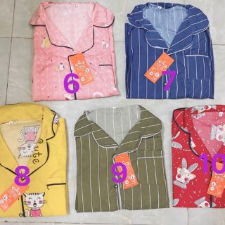 Bộ pịama cộc quần đùi_chất kate
