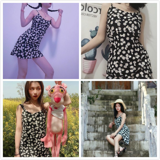 Đầm Hoa Cúc Dự Tiệc Tối