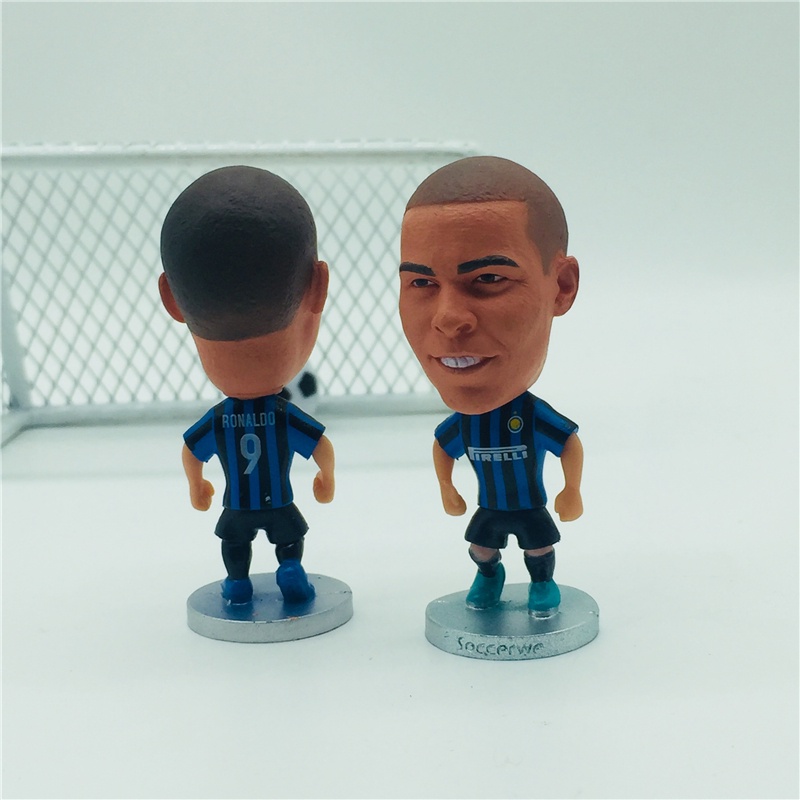 Mô Hình Cầu Thủ Bóng Đá Brazil Rivaldo Ronaldo Coutinho Cafu Neymar Jesus Alisson Carlos Pato Ronaldinho Cao 6.5cm