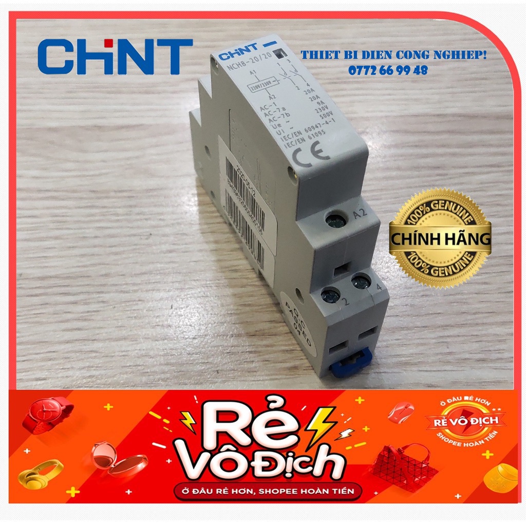 Contactor module loại 2P 20~63A NCH8 Chint