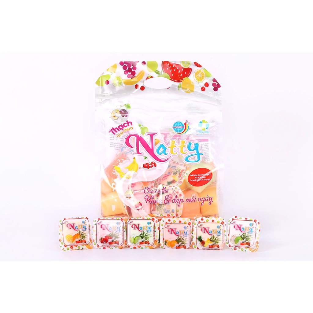 Thạch hộp sữa chua Long Hải Natty 972g