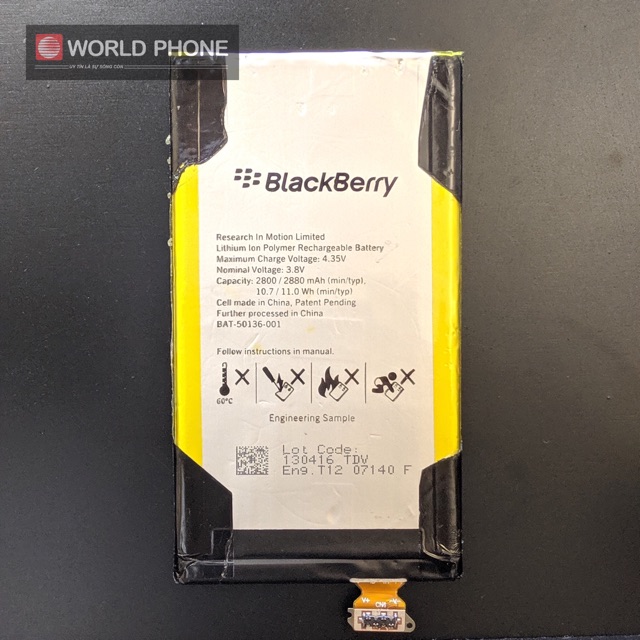 Pin Điện thoại BlackBerry các loại: classic Q20; Passport Q30; Z30 ; Priv , cam kết pin zin chính hãng