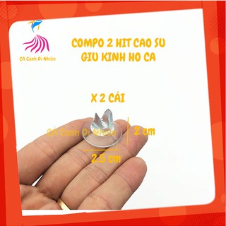 Bộ 2 chân hít CAO SU giữ kính ngăn hồ cá (hít kính 5MM) - khaditoys
