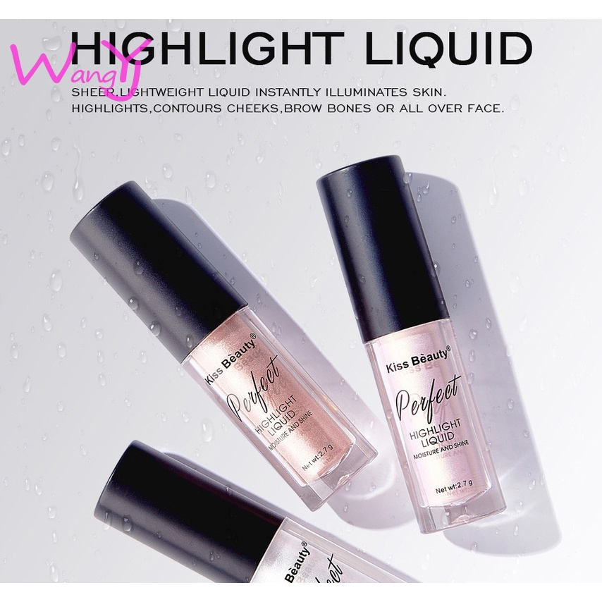 Kem Nền Dạng Lỏng Kiss BEAUTY Che Khuyết Điểm Bắt Sáng Lâu Trôi