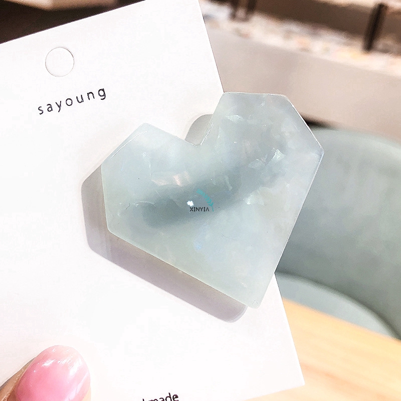 Kẹp Tóc Hình Trái Tim Phong Cách Hàn Quốc Xinh Xắn Cho Nữ