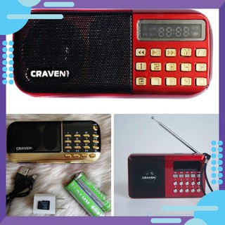 [GIÁ SỈ] LOA CẮM THẺ, USB, ĐÀI FM CRAVEN CR-836s, CR-25, CR-65 CÓ ĐÈN PIN [SALE]